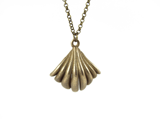 VIEIRA PENDANT in Polished Bronzed Silver Steel