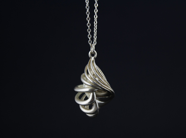 CARACOLA PENDANT in Natural Silver