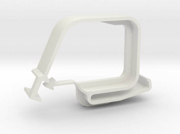 82-86 Mustang Dash Wire Harness Retainer Q Clip in White Natural Versatile Plastic