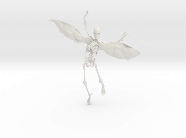 Fairy Skeleton - 8 Inches in White Natural Versatile Plastic
