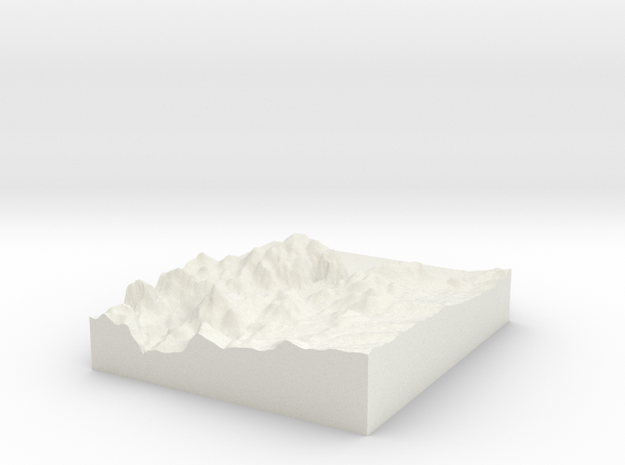 Hoover Dam: Topophile Model #0041 in White Natural Versatile Plastic