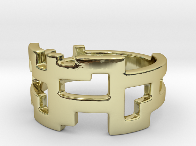 Ring Blocks in 18k Gold Plated Brass