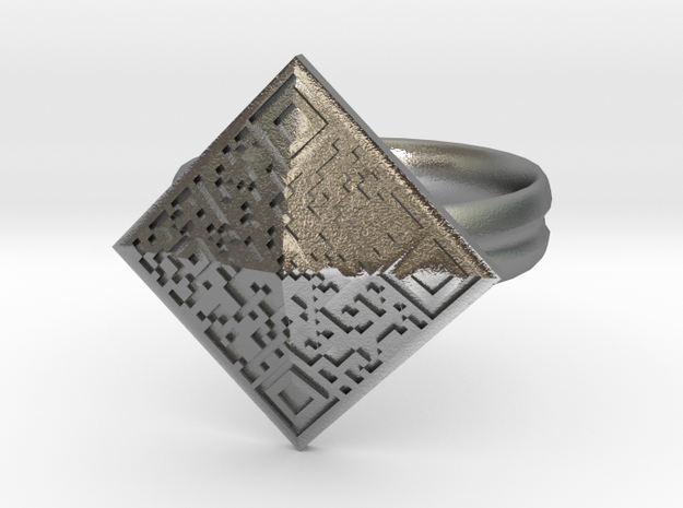 The BTC Ring in Natural Silver