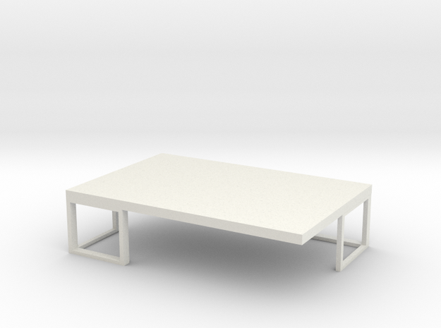 Coffee Table  in White Natural Versatile Plastic