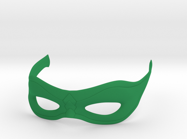 Arrow Mask in Green Processed Versatile Plastic