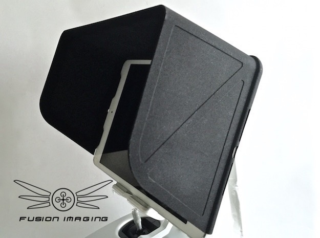 iPad Mini SE Visor / FPV Deep Hood - Easy Glide in Black Natural Versatile Plastic