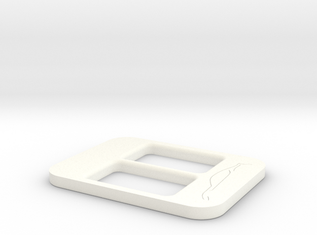 BRZ Limited Console Plate Style 003 in White Processed Versatile Plastic