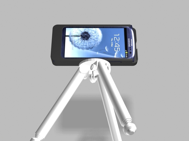 Samsung S3 5000mah Charger Tripod Camera Mount wit in White Processed Versatile Plastic