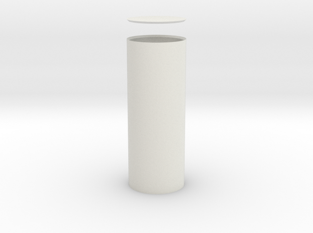 Columna Rotunda Solida in White Natural Versatile Plastic