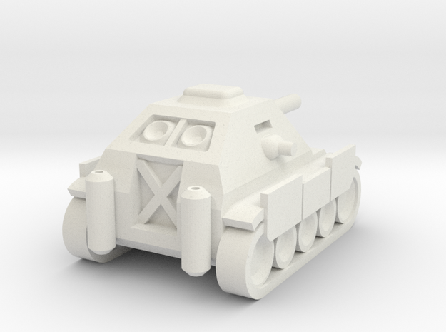 Jagdpanzer IV Mini in White Natural Versatile Plastic