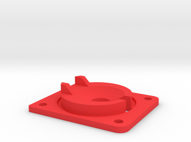 Reinforced Eject Saucer in Red Processed Versatile Plastic