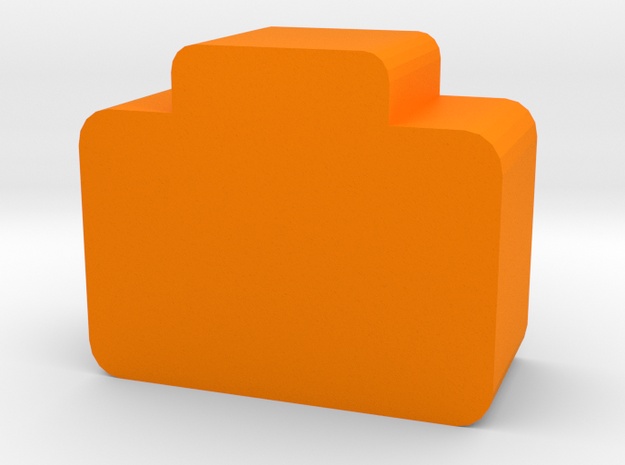 Briefcase Token in Orange Processed Versatile Plastic