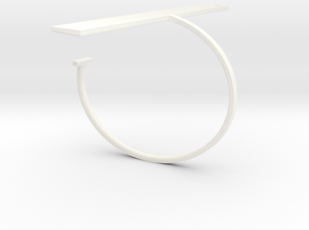 a r c h i t e c t s series - Bracelet Ruler in White Processed Versatile Plastic