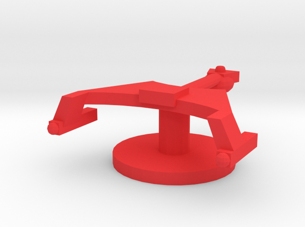 Starship K Token in Red Processed Versatile Plastic