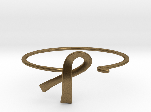 Ribbon Wire Bracelet in Natural Bronze