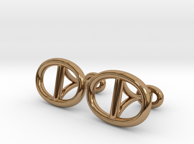  Chain Cufflinks in Polished Brass