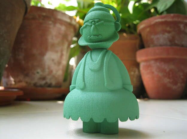 Kathakali - Indian-vidual Indian style figurine in Green Processed Versatile Plastic