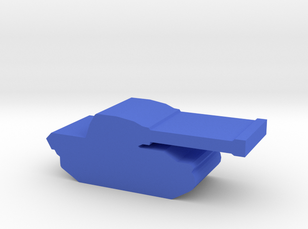 Game Piece, WW2 Panther Tank in Blue Processed Versatile Plastic