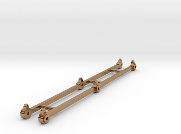 Coupling rods for J65 class 0.6.0 tank loco in Polished Brass