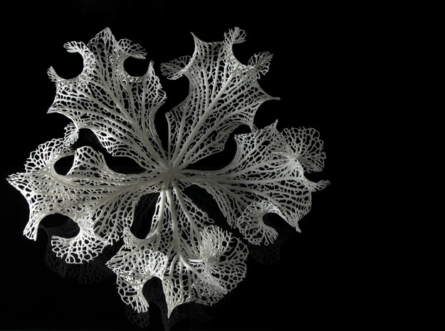 Floraform Sculpture in White Natural Versatile Plastic