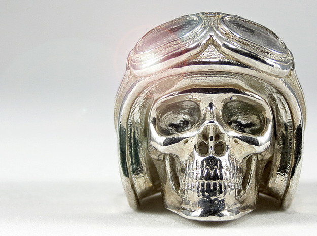Easy Rider Skull Pendant "Silver"