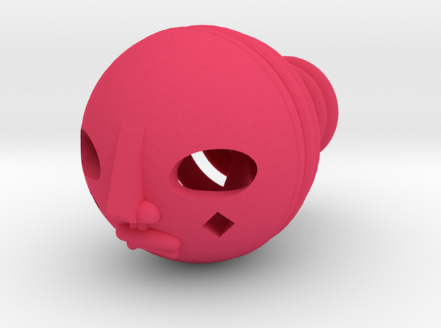 Duke thePoet's Head in Pink Processed Versatile Plastic