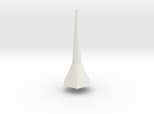 Hexa Tower Spike Scale Part in White Natural Versatile Plastic