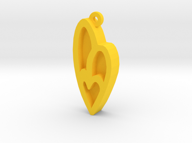 Unova Pendant [Insect] in Yellow Processed Versatile Plastic
