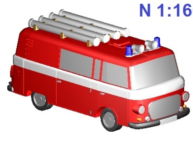 Barkas-Feuerwehr /fire brigade (N 1:160) in Smooth Fine Detail Plastic