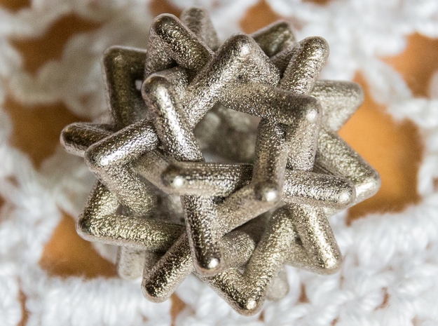 Six Tangled Stars in Polished Nickel Steel