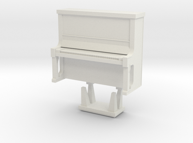 Piano With Bench - HO 87:1 Scale