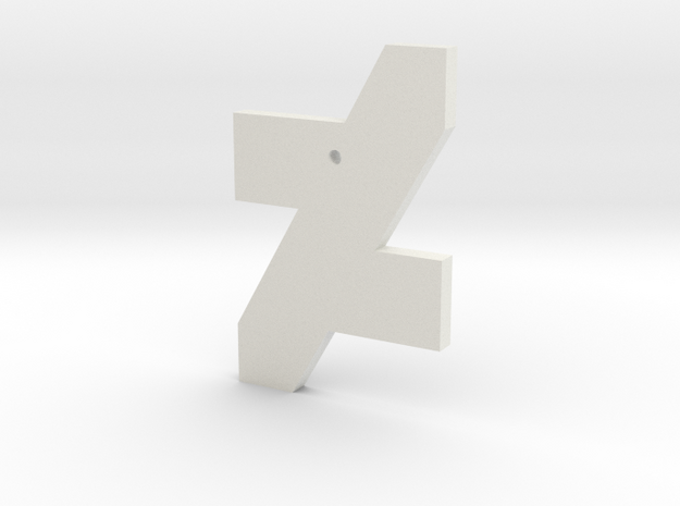 DA Logo 2 Normal CH3 in White Natural Versatile Plastic