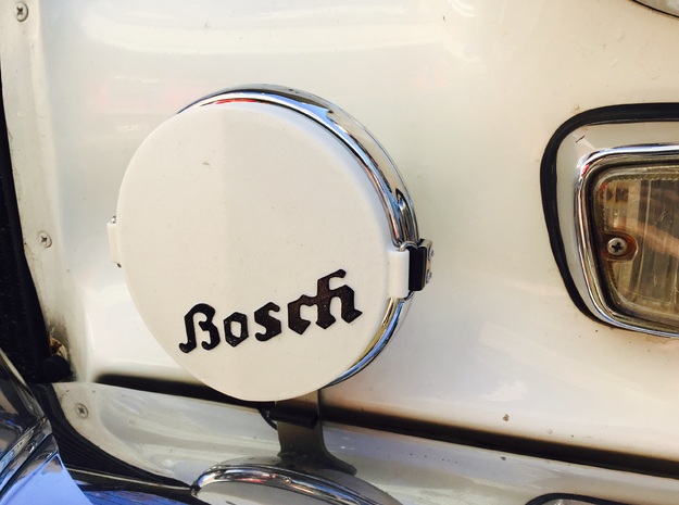 BOSCH VINTAGE STYLE FOG/DRIVING LIGHT COVER  in White Processed Versatile Plastic