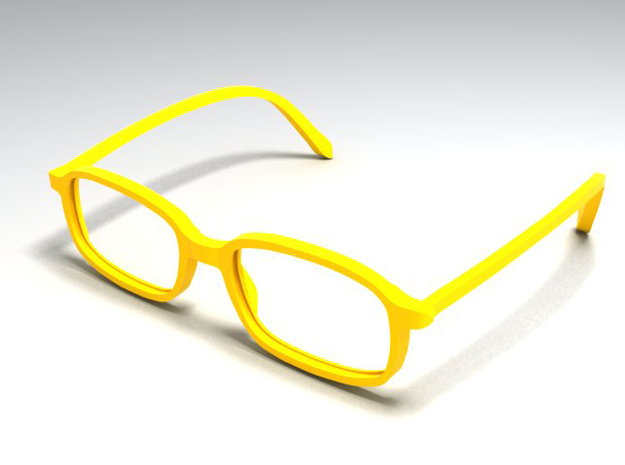 unisex glasses - type 2 in White Natural Versatile Plastic