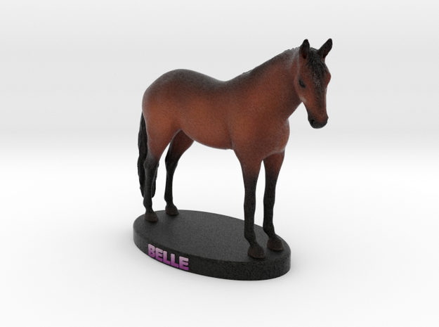 Custom Horse Figurine - Belle in Full Color Sandstone