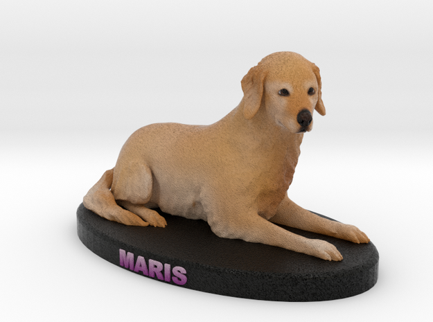 Custom dog figurine - Maris in Full Color Sandstone