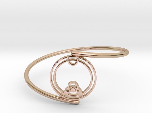 Zoe - Bracelet (Thin Spiral) in 14k Rose Gold Plated Brass