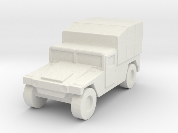 1/200 US Army M998 Canvas Humvee HMMWV Hummer H1 in White Natural Versatile Plastic