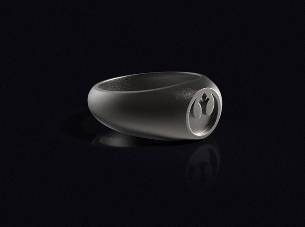 Rebel Alliance Ring (Size 10 1/4 - 20 mm) in Polished Bronzed Silver Steel