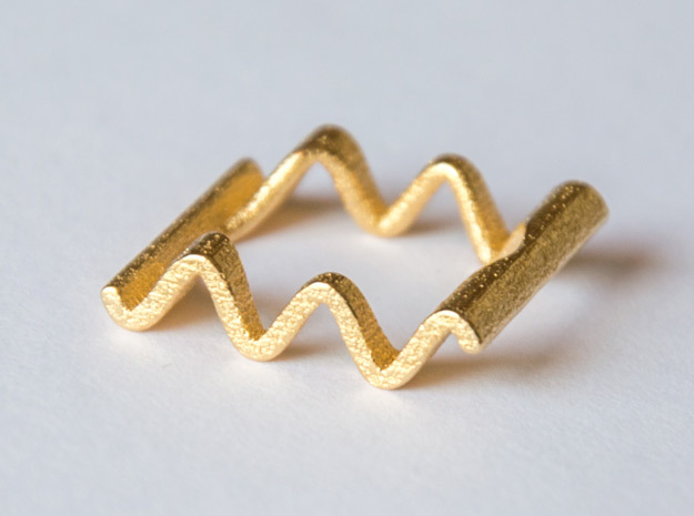 sin(RING) in Polished Gold Steel: 8.5 / 58