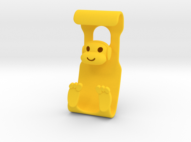 Monkeys Rock! in Yellow Processed Versatile Plastic