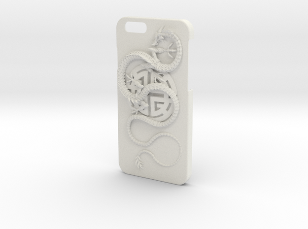 iPhone6 Case - Lu Prosperity Symbol with Dragon in White Natural Versatile Plastic