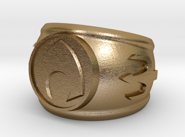Aquaman Ring size 8 in Polished Gold Steel