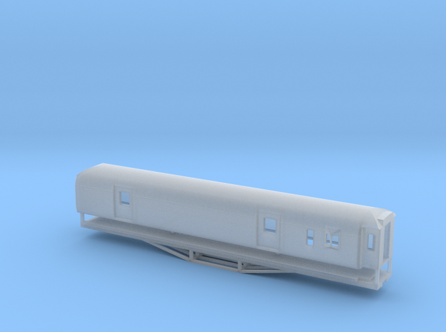 F 56ft Van, New Zealand, (N Scale, 1:160) in Smooth Fine Detail Plastic