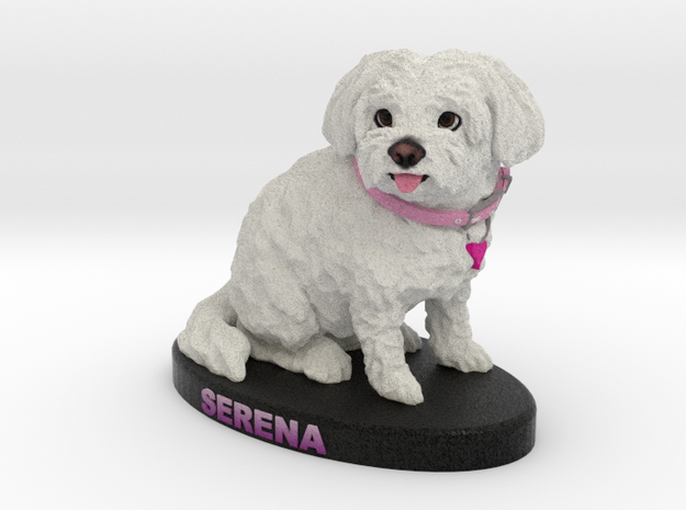 Custom Dog FIgurine - Serena in Full Color Sandstone
