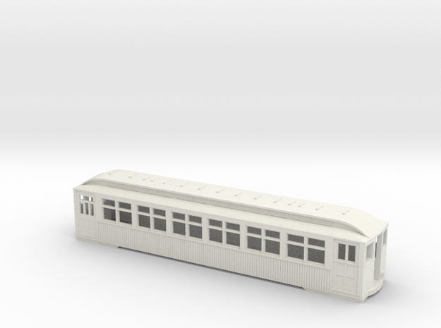 CTA/CRT Wood Rapid Transit Car 1754 in White Natural Versatile Plastic