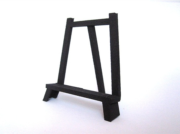 3D Relief Micro-Painting Stand in Black Natural Versatile Plastic