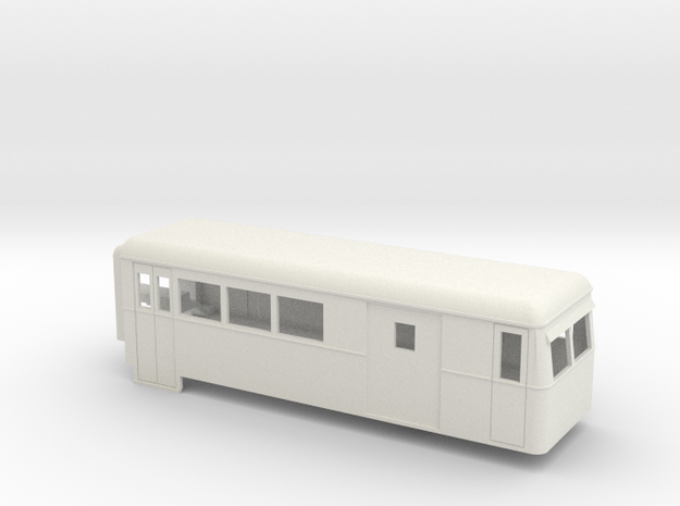 009 articulated railcar driving trailer with lugga in White Natural Versatile Plastic