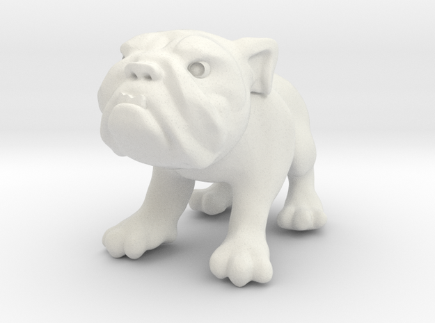 Bulldog - Toys in White Natural Versatile Plastic
