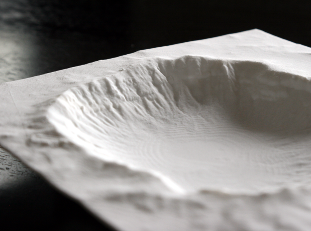 8'' Meteor Crater, Arizona, USA in White Natural Versatile Plastic